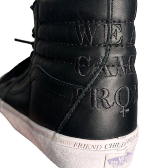 Vans Sk8-Hi 'Divine Energy' High top Sneakers black leather Size 9 - Picture 8 of 16